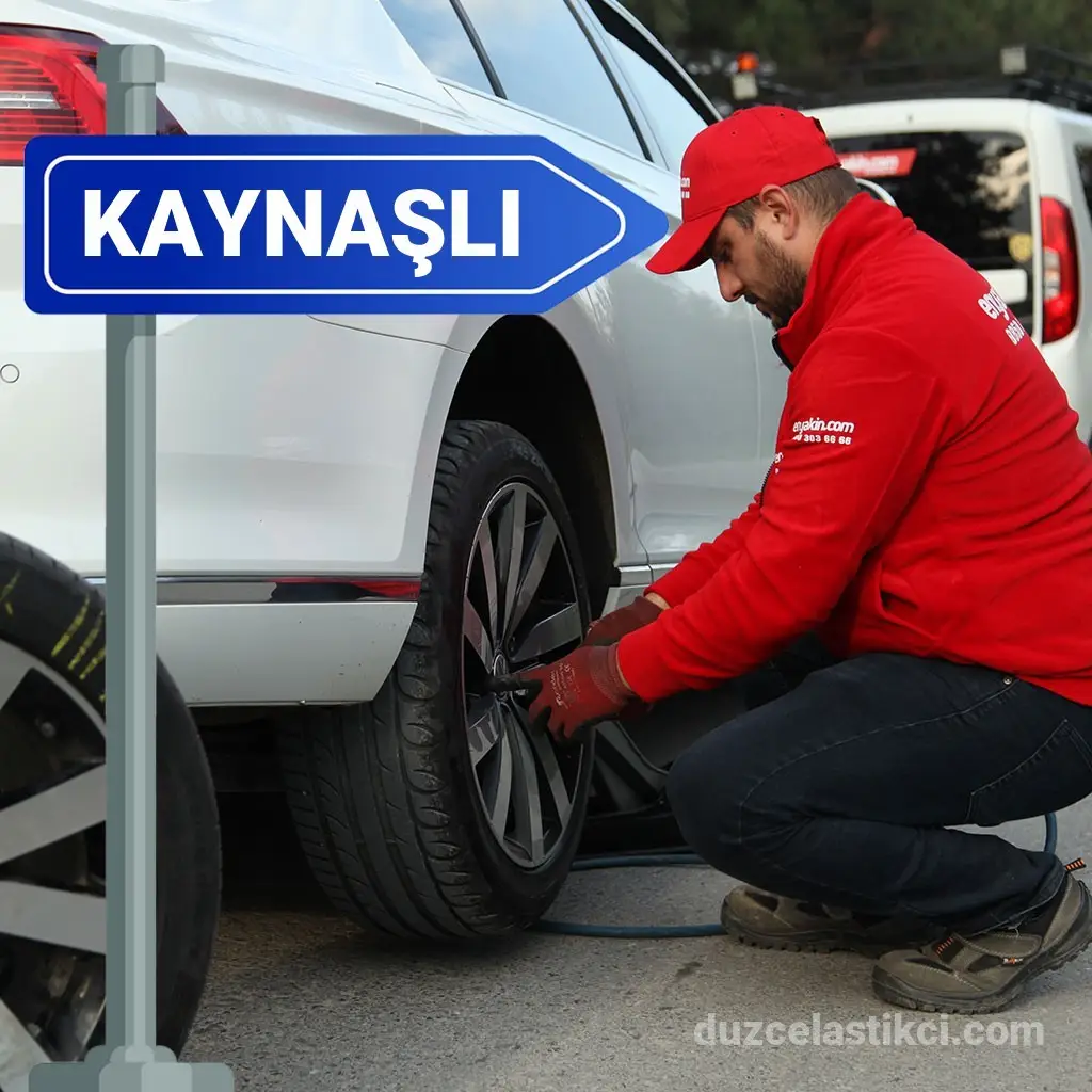 Kaynaşlı’da Her Noktaya Ulaşan Mobil Lastik Servisi